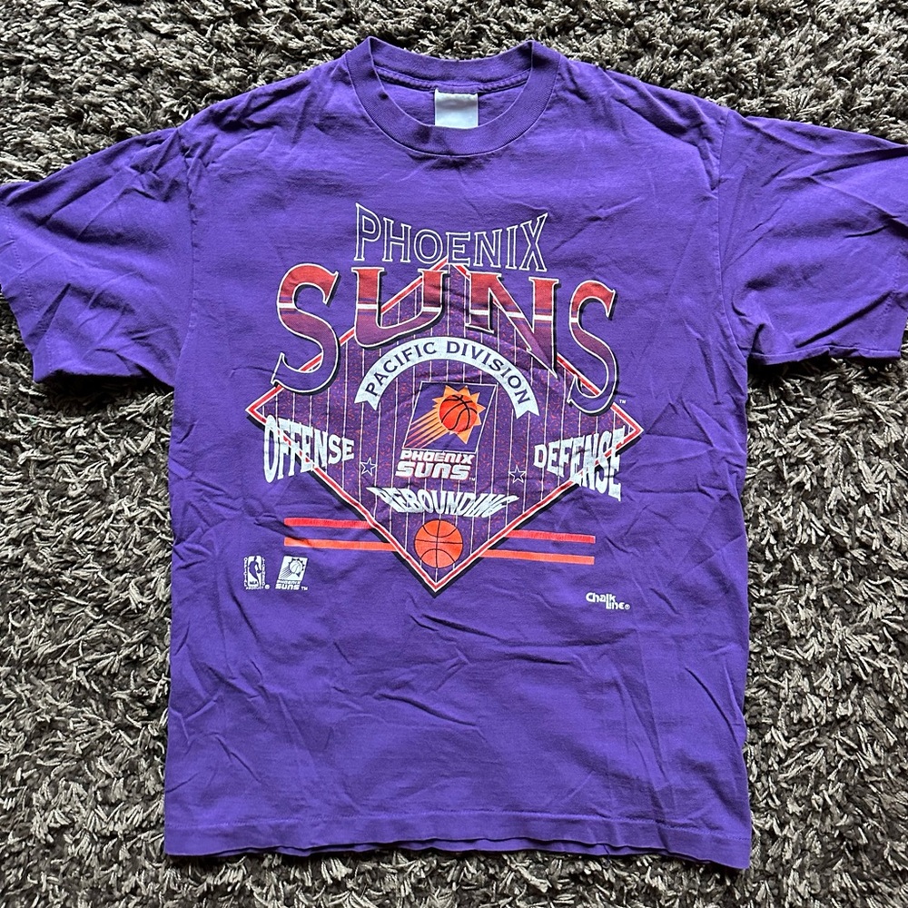 Vintage Phoenix Suns Shirt 90s XL Single Stitch CHALK LINE